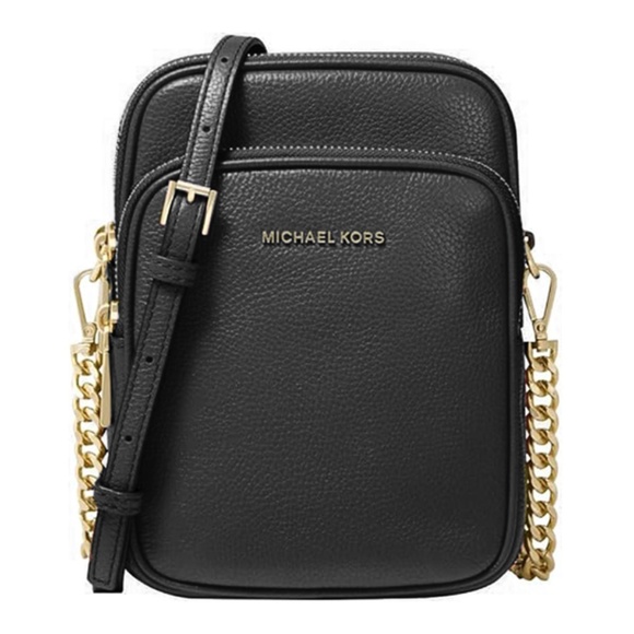 Michael Kors Handbags - Michael Kors Jet Set Travel Medium Crossbody Bag - Black